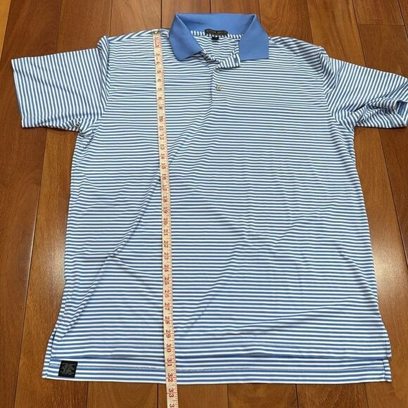 Peter Millar Polo Men Summer Comfort Short Sleeve Stripe Shirt Size XL - Picture 8 of 8